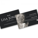 Lisa Jones Business Card design. Newcastle.