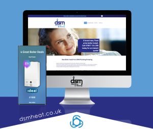 Website design for DSm Heat in County Durham