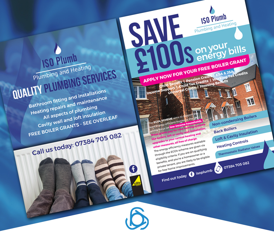 Fler design for a printing business in County Durham